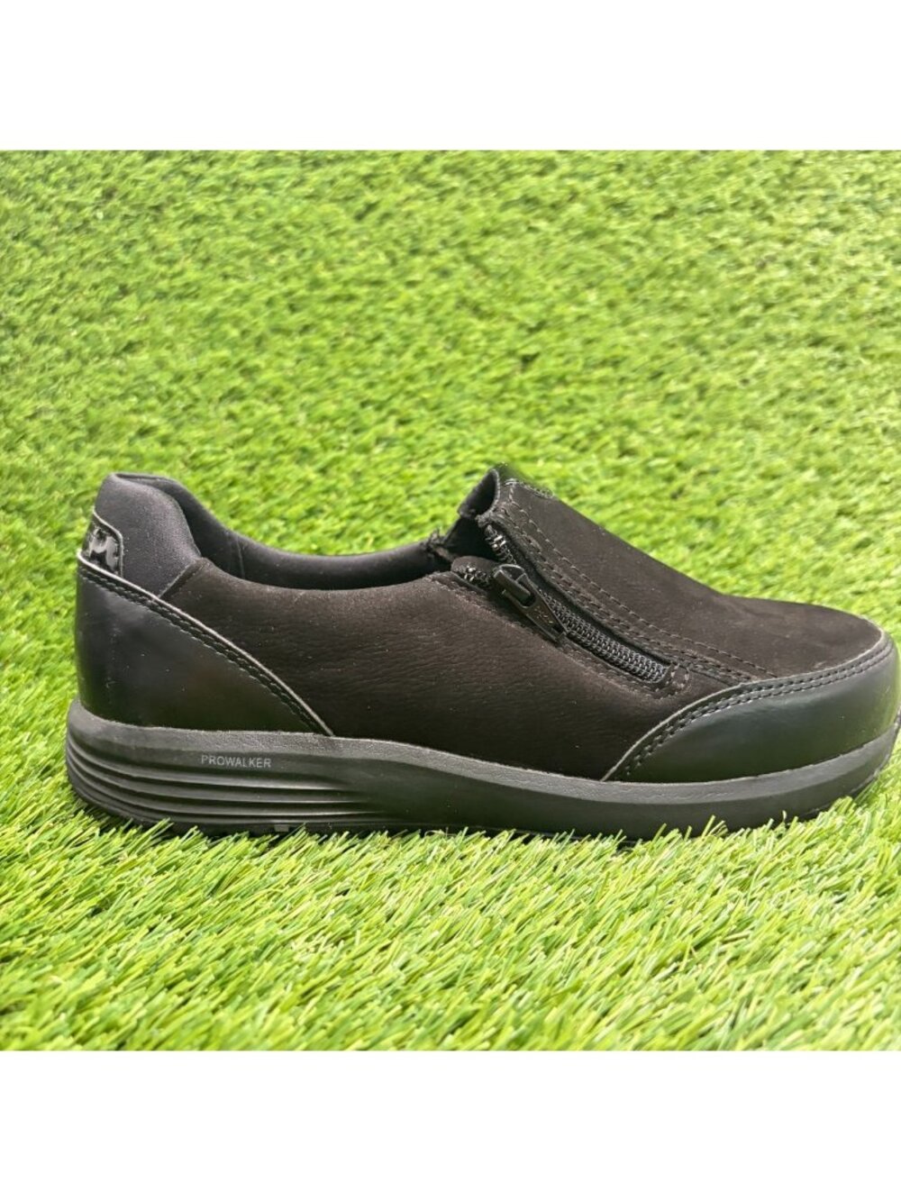 Rockport Trustride Womens Size 9.5 Black Steel Toe Slip On Safety Work Shoes